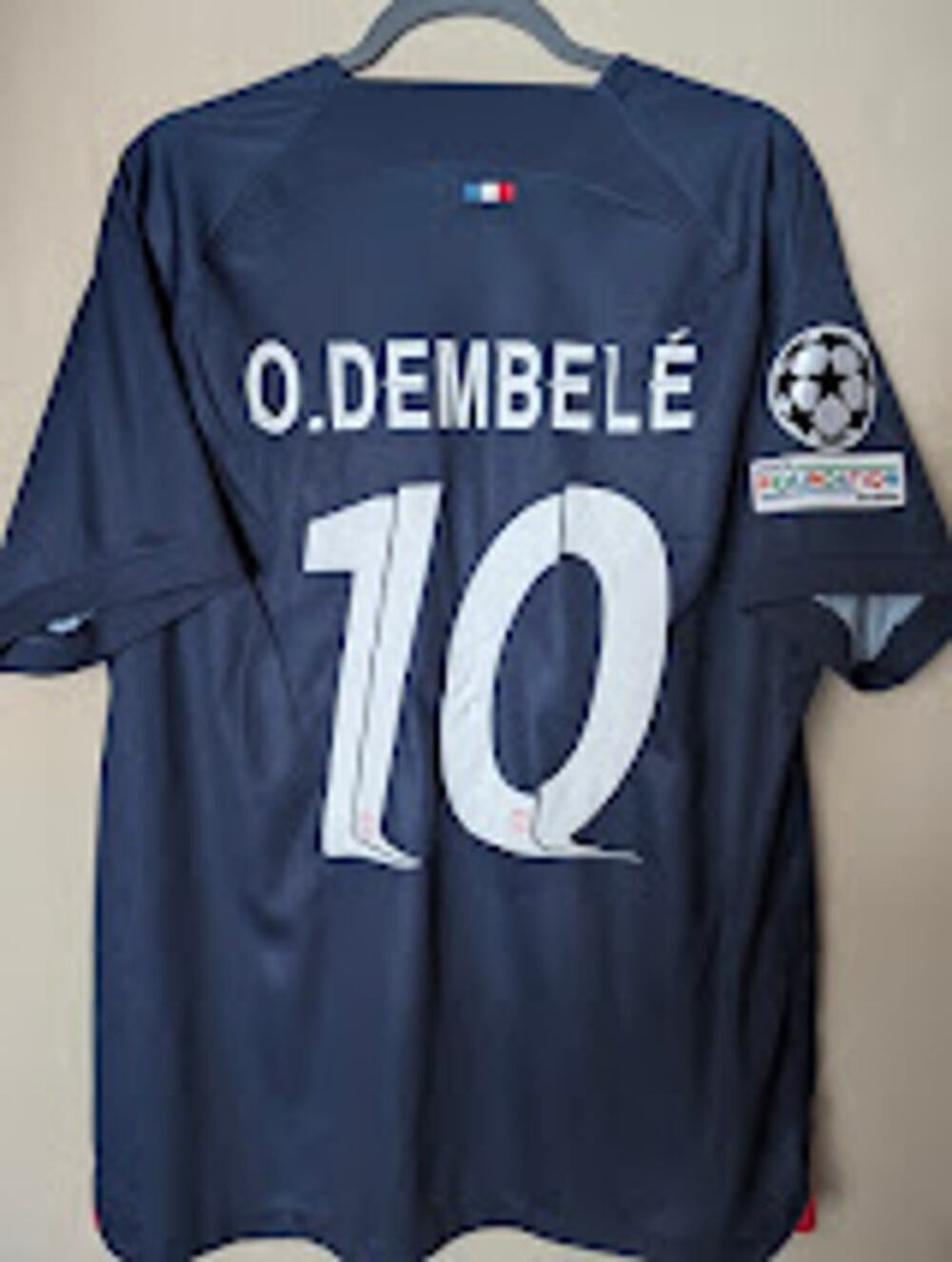 PSG 2023-24 Home Ousmane Dembele Jersey Men's XL UCL Fully Patched